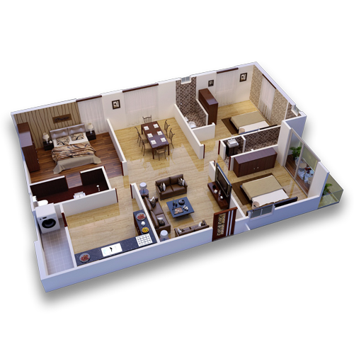 3BHK Layout